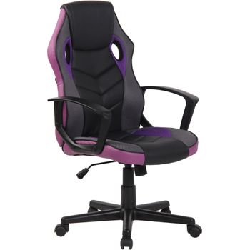 Silla Gaming Ergonómica - Altura Ajustable - Silla Para Oficina, Escritorio  De Tela Y Reposabrazos - Azul Y Negra - 5 Ruedas Para Mayor Movilidad con  Ofertas en Carrefour