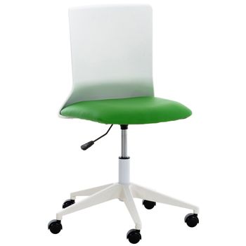 Clp Silla De Oficina Apolda Simil Cuero Verde 61x61x92 Cm