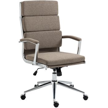 Clp Silla De Oficina Cleveland Tela Gris Topo 65x61x107 Cm