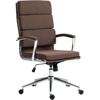 Clp Silla De Oficina Cleveland Tela Marrón 65x61x107 Cm