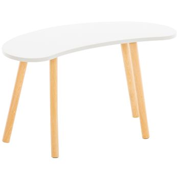 Clp Mesa De Centro Asta Madera Blanco 36x76x42 Cm