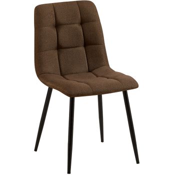 Clp Silla De Comedor Tilde Tela Marrón 52x45x88 Cm