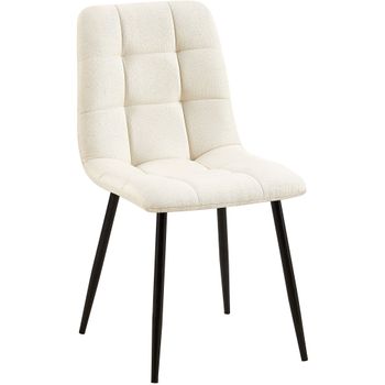 Clp Silla De Comedor Tilde Tela Crema 54x45x83 Cm