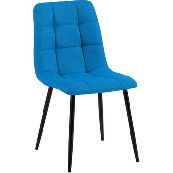 Clp Silla De Comedor Tilde Tela Turquesa 52x45x88 Cm