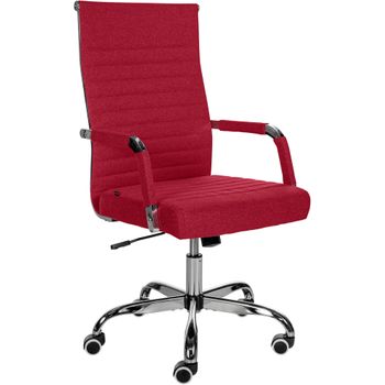 Clp Silla De Oficina Amadora En Polipiel O Tela Rojo 63x51x98 Cm