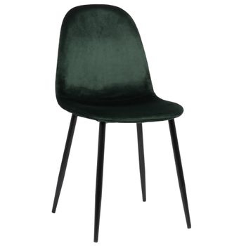 Clp Silla De Comedor Napier Terciopelo Verde 51x44x88 Cm