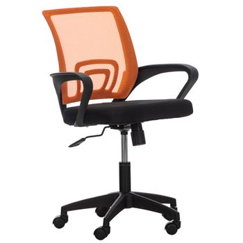 Clp Silla De Oficina Auburn Con Funda De Malla Microfibra Naranja 50x62x84 Cm