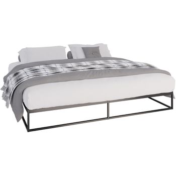 Clp Cama De Metal Scala Negro 205.5x205.5x25.5 Cm