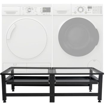 Clp Mueble Para Lavadora Darby Con Estantes Madera Blanco 39x68x166 Cm con  Ofertas en Carrefour