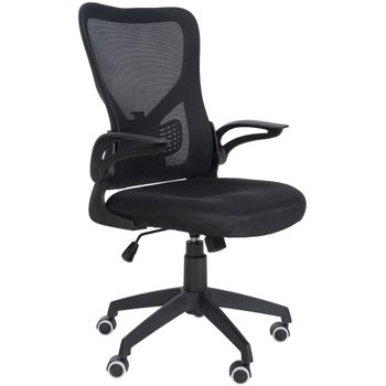 Clp Silla De Oficina Hudson Tela Negro 61x54x Cm