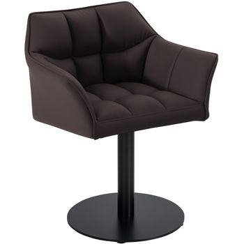 Clp Silla Lounge Damaso Simil Cuero Marrón 48x64x75 Cm