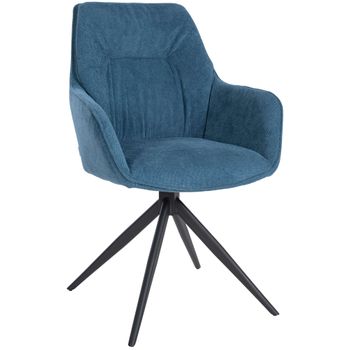 Clp Silla De Comedor Jules Metal Azul 62x58x91 Cm