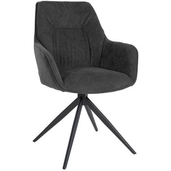 Clp Silla De Comedor Jules Metal Gris Oscuro 62x58x91 Cm