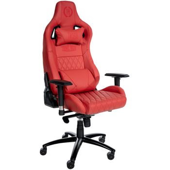 Clp Silla De Oficina Keren De Cuero Genuino Cuero Auténtico Rojo 64x70x129 Cm