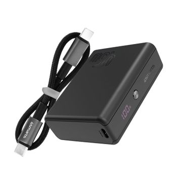 Cargador Externo 10000mah 2 Usb-c 45w Diseño Compacto Bolsillo 4smarts Negro