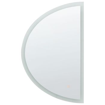 Espejo de pared LED 60x80 cm plateado MARTINET 