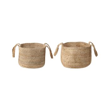 Cestas De Almacenaje 2 Uds Algodón Beige Y Blanco Ø28x28 Cm Vidaxl con  Ofertas en Carrefour