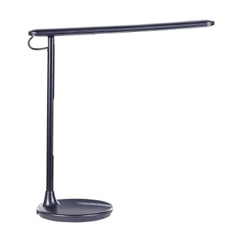 Lámpara De Mesa Led De Metal Negro 36 Cm Interruptor Táctil Oficina Estudio Draco - Negro