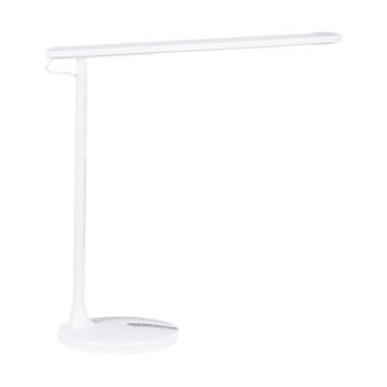 Lámpara De Mesa Led De Metal Blanco 36 Cm Interruptor Táctil Oficina Estudio Draco - Blanco