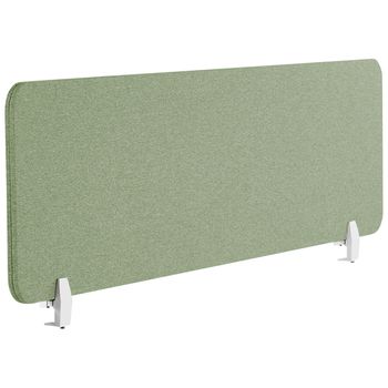 Panel Separador Verde Claro 160 X 40 Cm Poliéster Pet Pantalla Acústica Wally - Verde