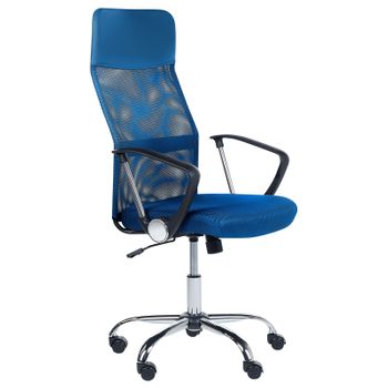 Vinsetto Sillas Oficina Ergonómicas Silla de Escritorio 64x58x116-126 cm  Azul