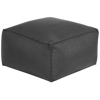 Puf Negro 50 X 30 Cm Bolas Eps Reposapiés Relleno Sólido Mukki - Negro