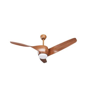 Ventilador De Techo De Metal Marrón 54 Cm Çsintético Mando A Distancia Paria - Marrón