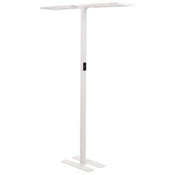 Lámpara De Pie Led De Metal Blanco 197 Cm 2 Puntos Sensor Movimiento Sculptor - Blanco