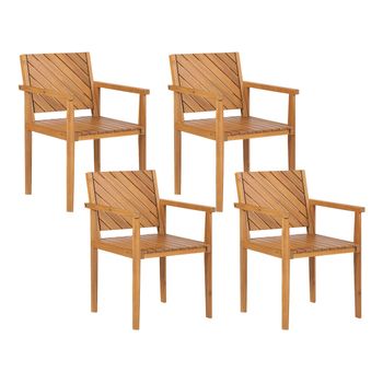 Silla Mecedora De Madera De Acacia Clara Retro Vintage Interior Exterior  Bojano - Madera Clara con Ofertas en Carrefour