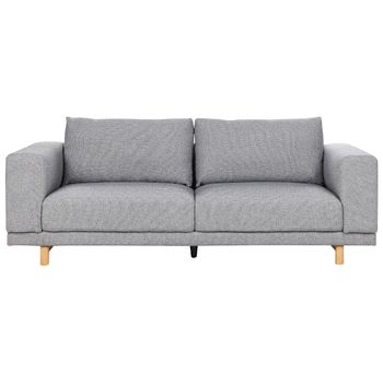 Sofá De 2 Plazas De Poliéster Espuma Madera Homcom 152x101x81cm-gris con  Ofertas en Carrefour