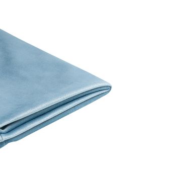 Funda Extraíble De Terciopelo Azul Claro Para Cama 90 X 200 Cm Fitou - Azul