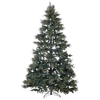 Árbol De Navidad Artificial Tradicional Base Metal Pvc 240 Cm Verde Huxley - Verde