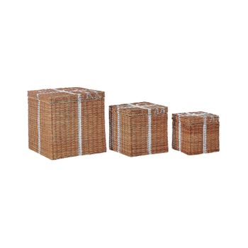 Baúl Almacenaje Madera Contrachapada Roble Ahumado 84x42x46 Cm Vidaxl con  Ofertas en Carrefour