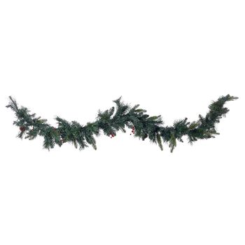 Guirnalda Led Artificial De Navidad 180 Cm Decoración De Pared Verde Whitehorn - Verde