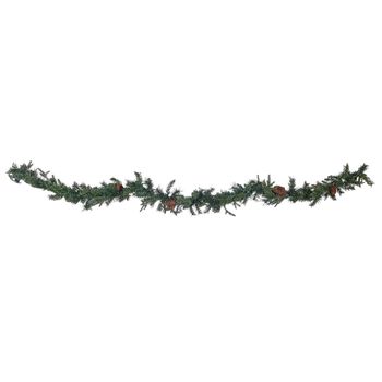 Guirnalda Led Artificial De Navidad 270 Cm Decoración De Pared Verde Kamerun - Verde