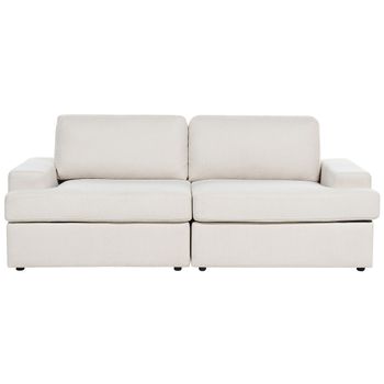 Reposabrazos derecho para sofá cama modular de 2 plazas gris claro Terence