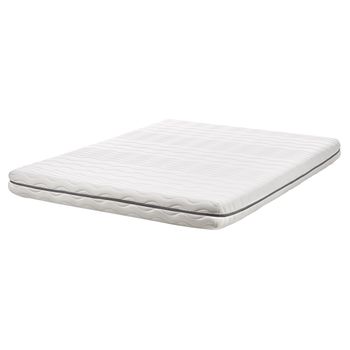 Colchón De Espuma Viscoelástica Con Funda Extraíble De Poliéster Blanco 160 X 200 Cm Jolly - Blanco