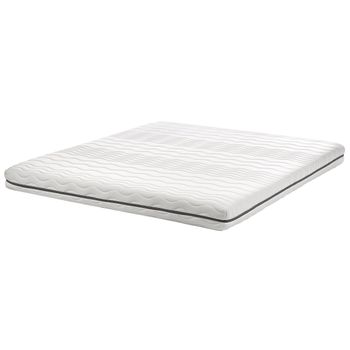 Colchón De Espuma Viscoelástica Con Funda Extraíble De Poliéster Blanco 180 X 200 Cm Jolly - Blanco