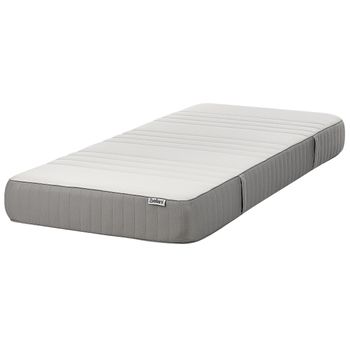 Colchón De Espuma Viscoelástica Firme Duro Con Funda Extraíble De Poliéster Con Cremallera Accesorios De Dormitorio Blanco 90 X 200 Cm Cheer - Blanco