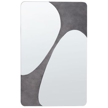 Espejo De Pared De Estilo Moderno En Color Gris 70 X 110 Cm Ormes - Gris