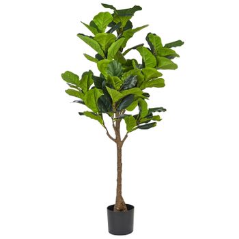 Planta Artificial En Maceta Para Interior Decoración De Plástico 162 Cm Fig Tree - Verde