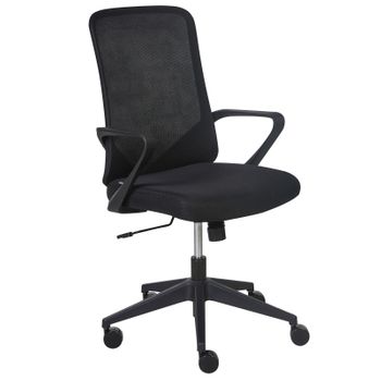 Silla De Oficina Giratoria Altura Ajustable Inclinación Negro Expert - Negro