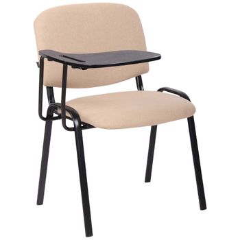 Clp Silla Conferencia Ken Con Mesa Plegable & En Tela Crema 71x53x81 Cm