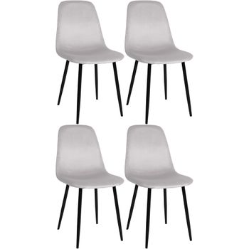 Pack 4 Sillas de Comedor Lino Nuova 91x51x44cm Thinia Home