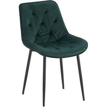 Clp Silla De Comedor Wallace De Terciopelo Verde 59x52x84 Cm