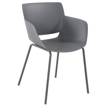 Clp Silla Alpena Plástico Gris Oscuro 54x58x80 Cm