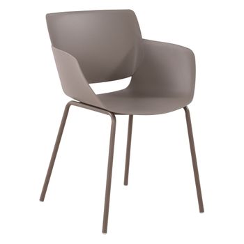 Clp Silla Alpena Plástico Gris Topo 54x58x80 Cm