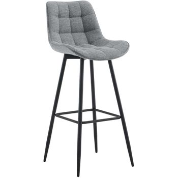 Clp Taburete De Bar Dartford Tela Gris 52x47x106 Cm