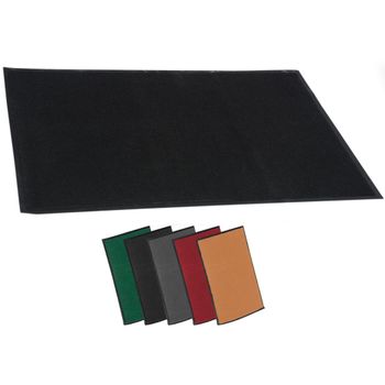 Clp Alfombra Antideslizante Tela Negro 40x60x2 Cm