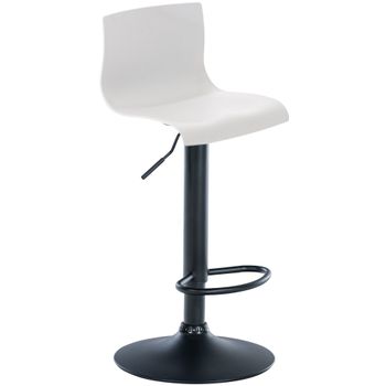 Clp Taburete De Bar Hoover Plástico Blanco 36x39x84 Cm